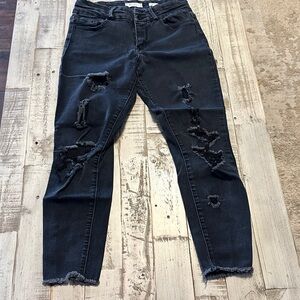 KanCan Ripped Black Skinny Jeans